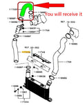 Intercooler Air Intake Hose for Mitsubishi Pajero NT NX 3.2L 4M41 (2006)