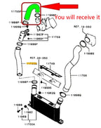 Intercooler Air Intake Hose for Mitsubishi Pajero NT NX 3.2L 4M41 (2006)