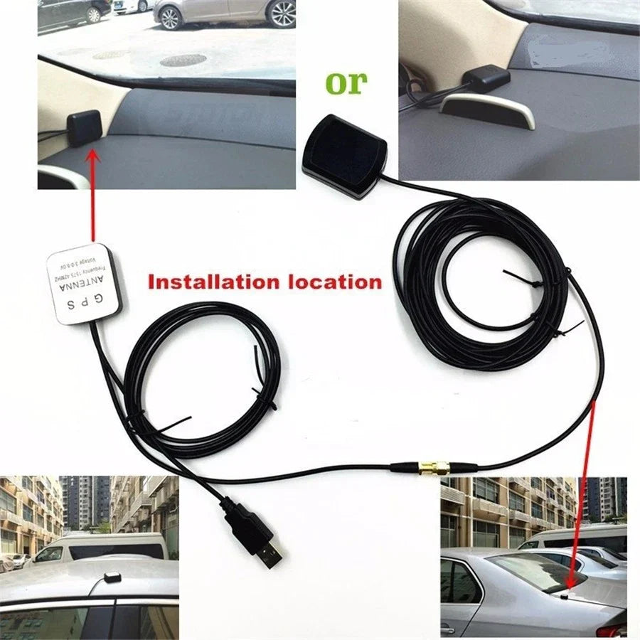 USB 5V Car Truck GPS Antenna Signal Repeater Amplifier Receiver