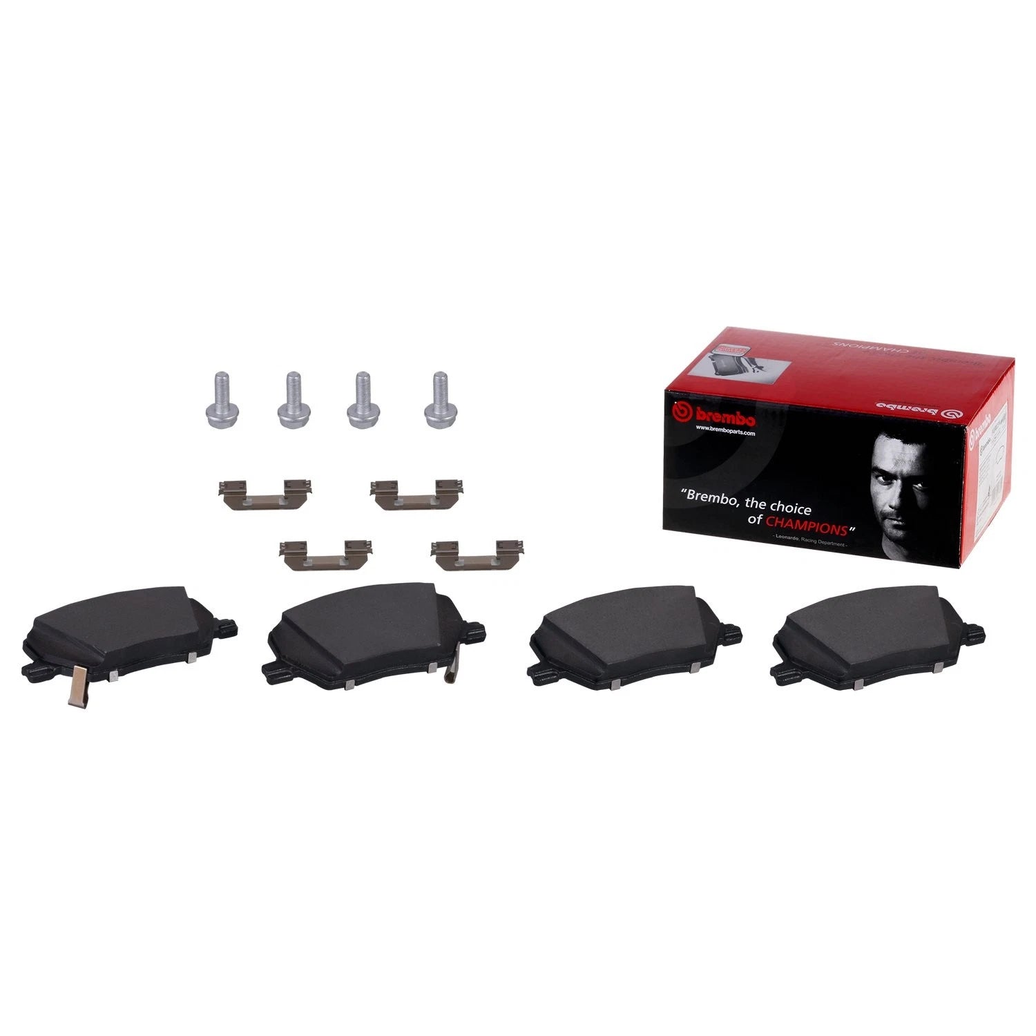 Set of 4 Brembo Front Ceramic Brake Pads for Chrysler 300, Avenger, Challenger, Charger