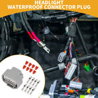 Headlight Waterproof Connector Plug for Toyota 