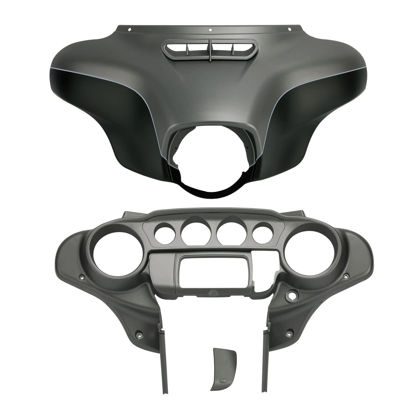 Inner Outer Fairings for Harley Electra Glide (2014–2023) Charcoal Denim/Black Denim