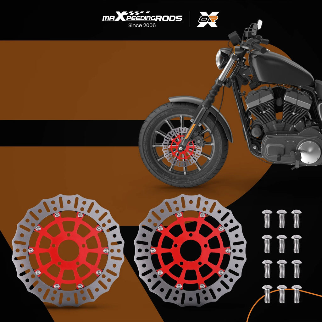 2X Front Brake Rotors for Harley-Davidson Trike (2009-2019) 5mm Thick