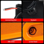 10 Piece Set Orange Amber LED Lights for Trailers and Trucks 12V 24V