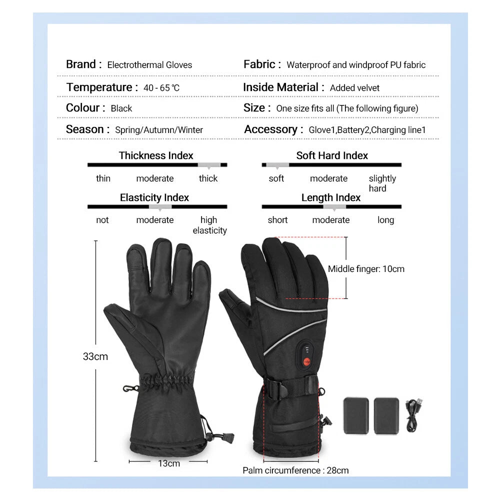 Rechargeable Heated Socks and Gloves for Winter Warmth