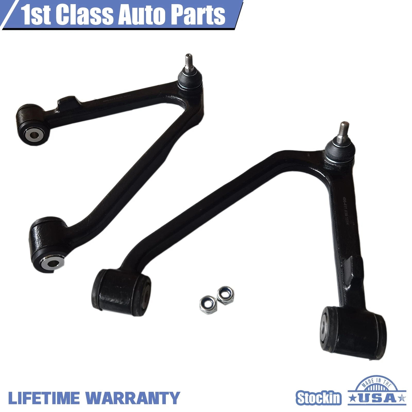 Set of 2 Front Upper Control Arms for Mercedes Benz R107 560SL (1986–1989)