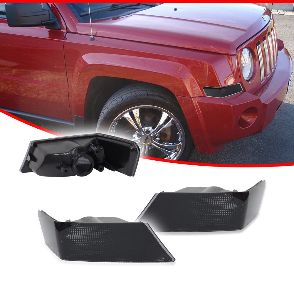 Smoked Front Turn Signal Lamps for Jeep Patriot (2007–2017)