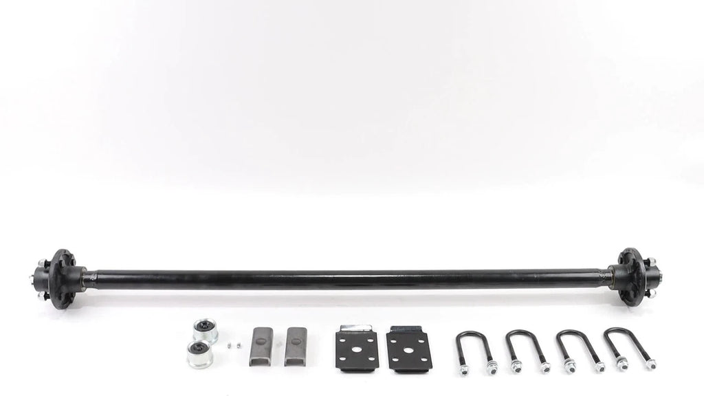 Set of 4 Trailer Axles for Light Trailers (2000 lbs Capacity)