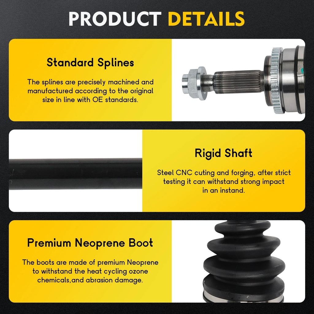 CV Axle Shaft for Hyundai Veloster 1.6L (2013–2017) Front Right