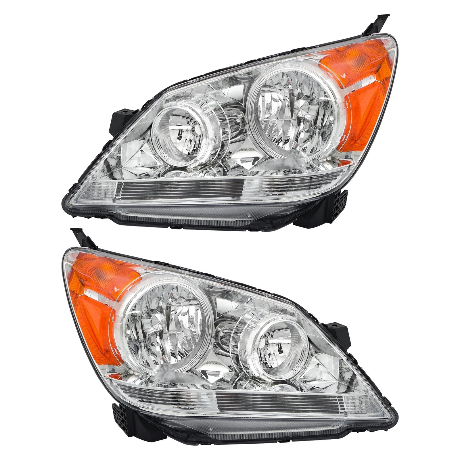 Set of 2 Halogen Headlight Assemblies for Honda Odyssey (2005–2010)
