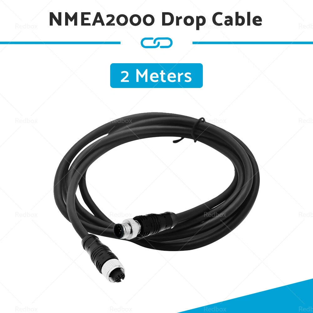 NMEA2000 Drop Cable 2m 5-Core Female to Male for Marine Boat