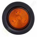 2X Amber 4 LED Round 2.5" Clearance Side Marker Light for Truck Trailer (12V)