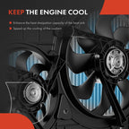 Dual Cooling Fan Assembly for Jeep Compass (2007-2017)