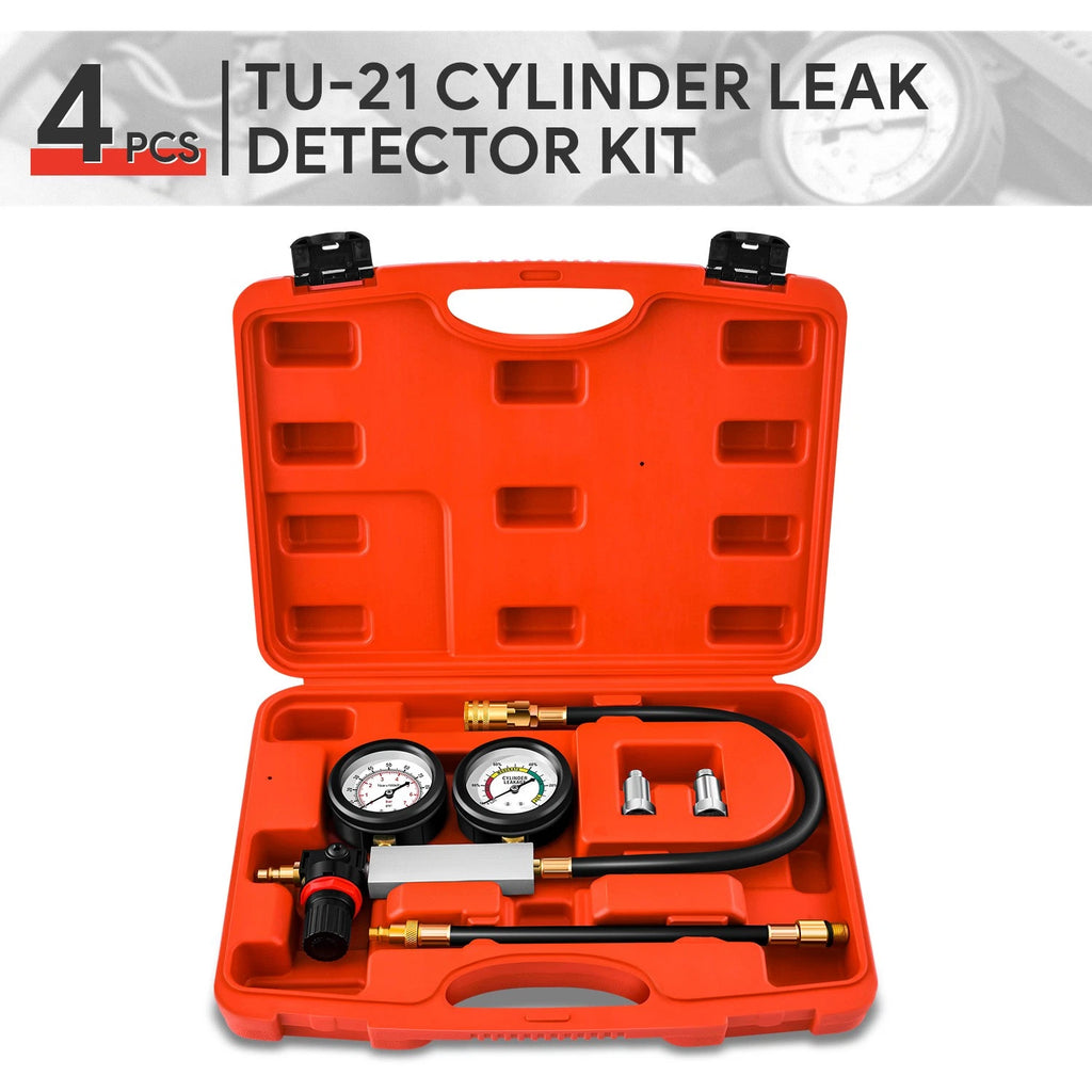Leakdown Detector Engine Compression Tester Kit for TU-21 (100 Psi)