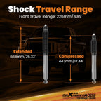 Front Lift Shock Kit for Ford F-250/F-350 Super Duty 4WD (2005–2025) 2-4"