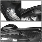2X Headlight Lamps for Kia Rio 5 (2006–2008) Black Housing Clear