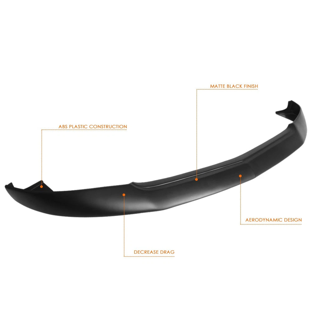 IKC Style Matte Black Front Bumper Lip Spoiler Kit for Ford Mustang (2005–2009)