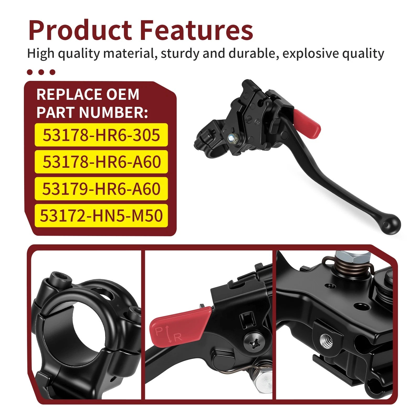 Rear Brake Lever Assembly for Honda Rancher 420 FA FE1, Foreman 500 FE (2015–2019)