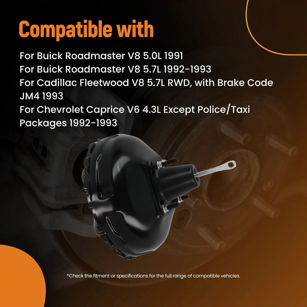 Vacuum Brake Booster for Chevrolet Caprice 4.3L/5.0L/5.7L (1991–1993) 54-71076