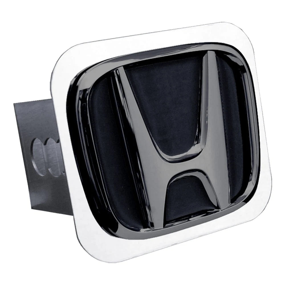 Black Pearl/Black Fill on Trailer Hitch Plug - Officially Licensed for Honda
