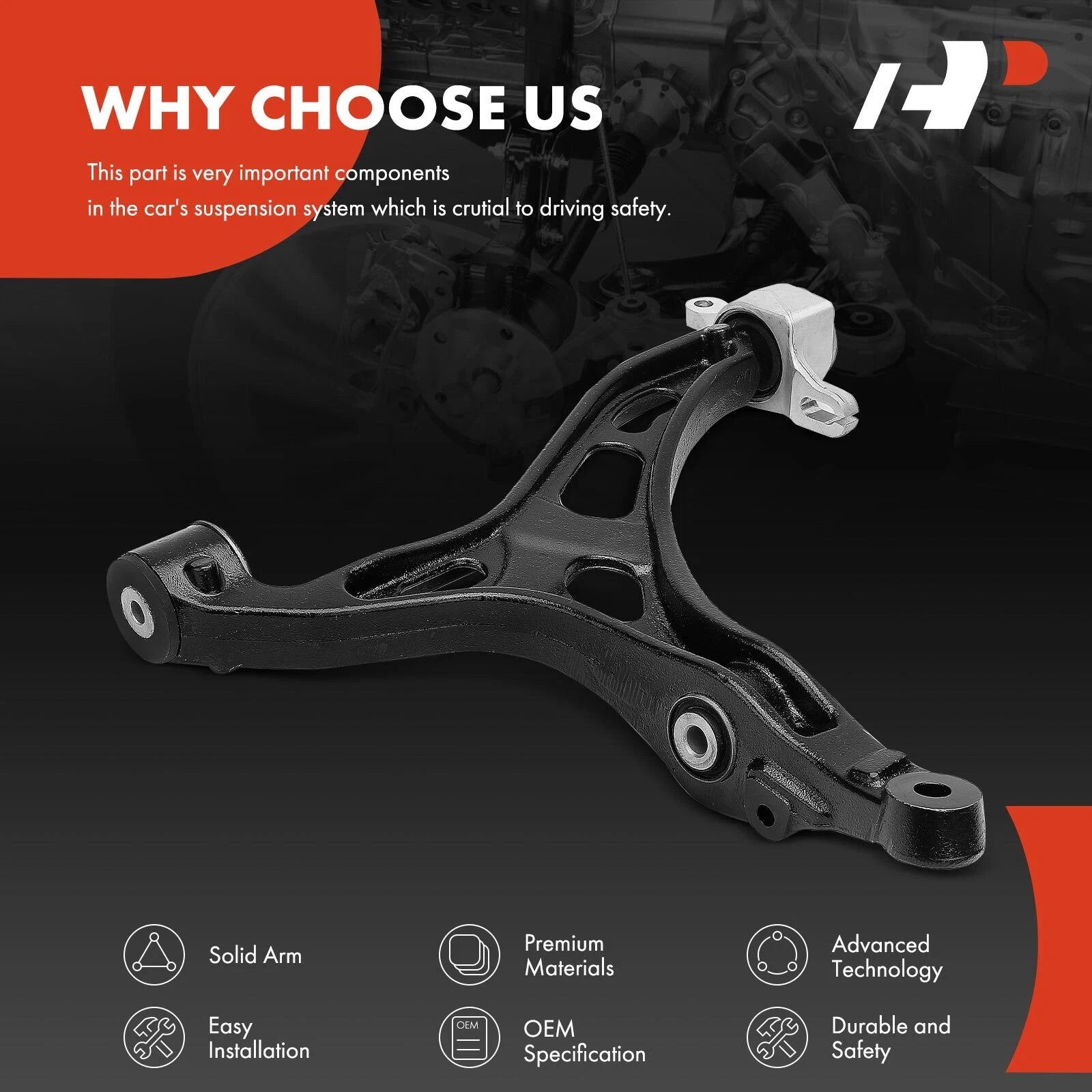 Front Left Lower Control Arm for Jeep Grand Cherokee (2011-2015)