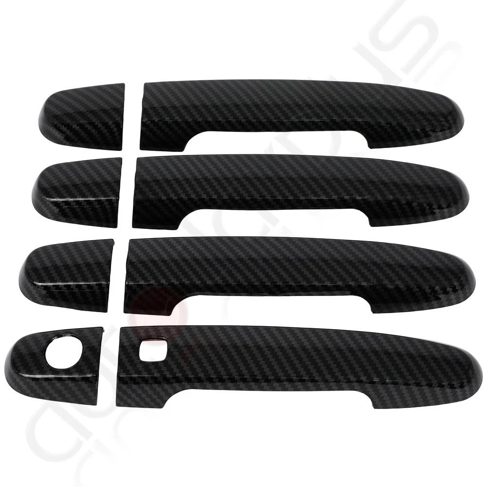 Set of 4 Door Handle Covers for Toyota Matrix (2003–2014) Carbon Fiber