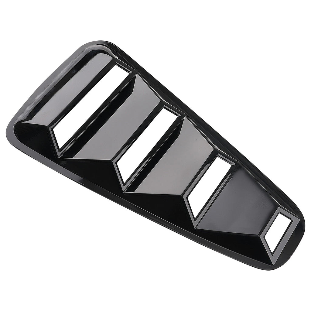 Quarter Panel Window Louvers for Ford Mustang (2005-2014) Gloss Black