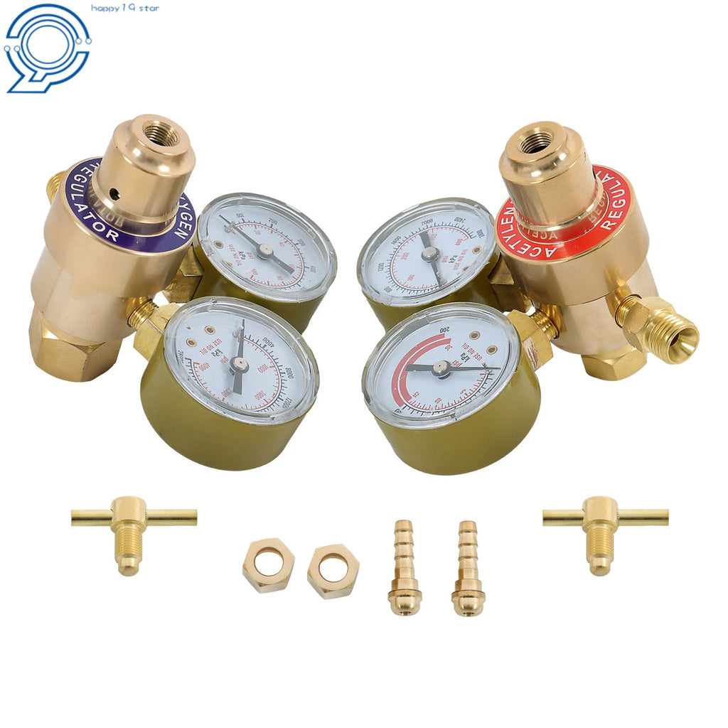 Oxygen Acetylene Gas Regulator for Welding Cutting Torch (Dual Gauge)