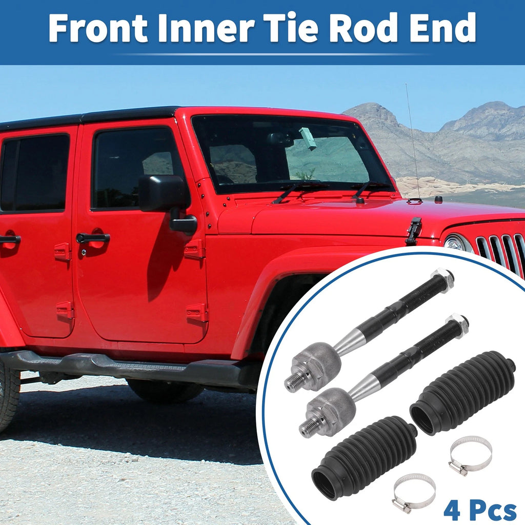 Set of 4 Front Inner Tie Rod End Links for Jeep Grand Cherokee (2011–2015) EV800987