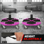 Adjustable Rolling Stool for Garage (15.74"-21.25", 300lbs Capacity)