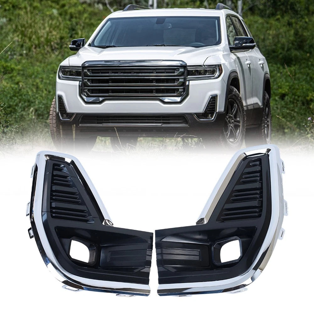 Front Bumper Fog Light Trim Cover Set for Acadia (2020–2022)