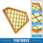 Engine Air Filter No. 20857930 for Cadillac ATS (2013–2019) & Chevy Camaro LS LT (2016)