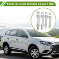 Exterior Door Handle Cover Trim for Mitsubishi Outlander (2022–2025) Silver Tone