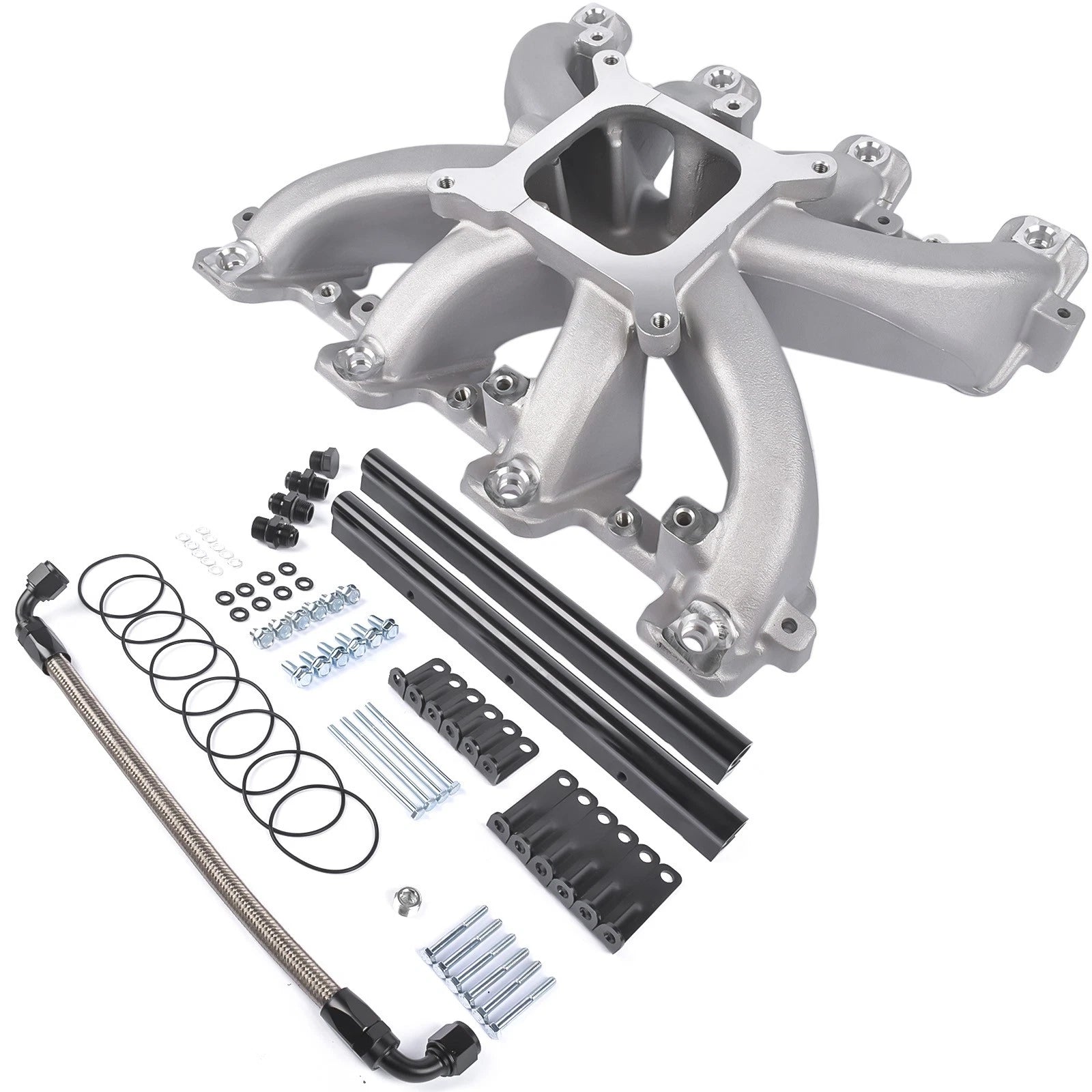 Single-Plane EFI Intake Manifold with Fuel Rails for GM LS1/LS2/LS6 (1997-2009)