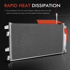 A/C Condenser with Receiver Drier & Bracket for Ford Focus (2000-2011)