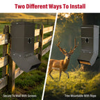 Gravity Feeder Box for Deer Tree Post Mount (Fits Most Models)