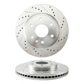 Front Drilled & Slotted Brake Rotors for GMC Acadia (2007–2016)