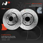 Front Side Drilled Brake Rotors for Mitsubishi Lancer (2015-2020)