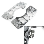 CNC Front Floorboards for Harley Touring Dyna FLD (2014-2023) - Chrome Pair