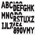 Set of 4 Black PWC ID Numbers Decals Registration Stickers A-Z 0-9