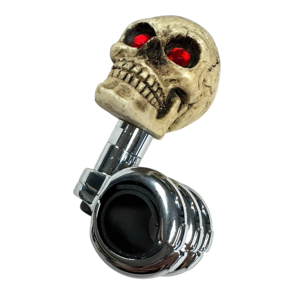 Steering Wheel Spinner Suicide Knob Skull Red for Universal Vehicles (All Years)