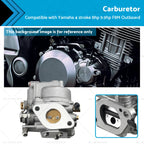 Carburetor for Yamaha 4-Stroke 8HP 9.9HP Outboard (68T-14301-11-00)