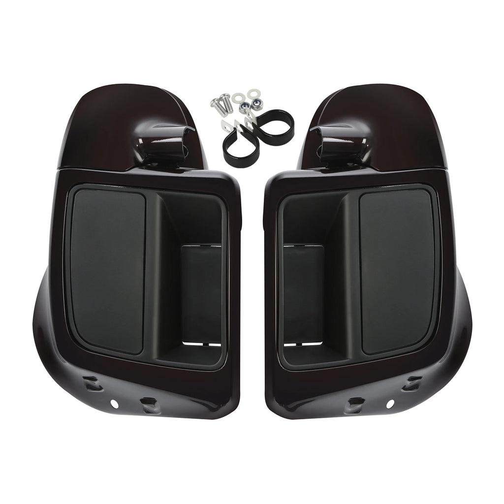 Vented Lower Leg Fairings for Harley Electra Glide (2014–2025) Black