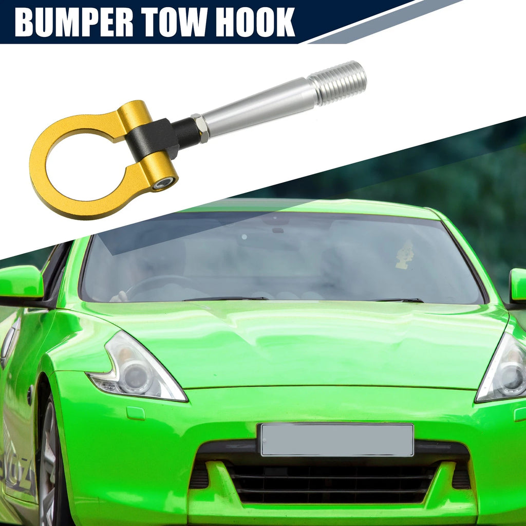 Tow Hook Screw for Nissan GTR (2009–2023) - Gold Tone Round Bumper Ring