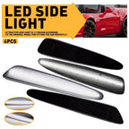 4X LED Side Marker Lights Smoke Lens for Chevy C6 Corvette (2005–2013)