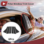 Door Pillar Window Trim for Nissan Note E12/E13 (2013–2020) Black