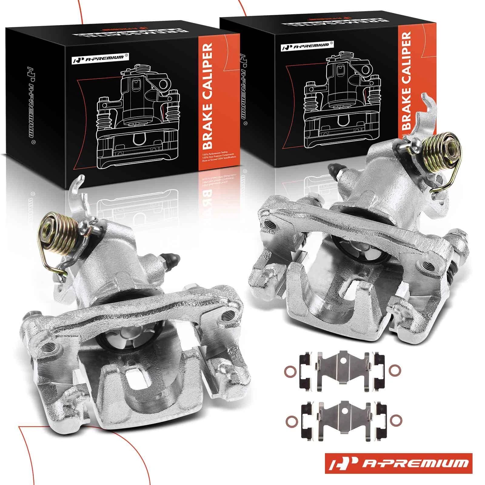 Pair Rear Brake Calipers with Bracket for Hyundai Elantra (2005–2006)