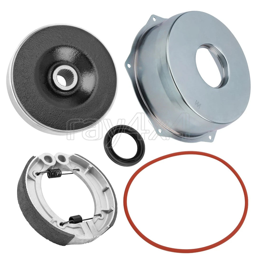 Rear Brake Drum Hub Shoes Cover Kit for Yamaha Grizzly 350 (2007–2014)