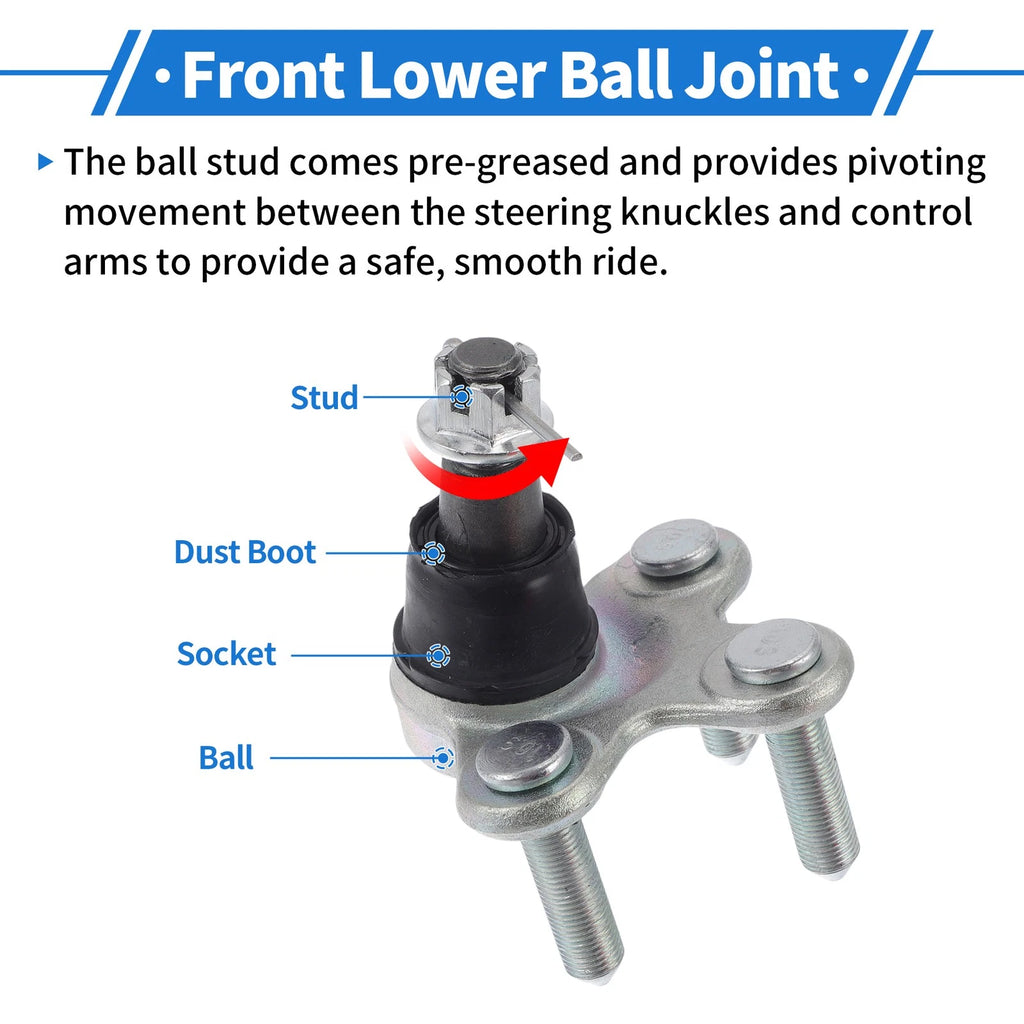 2X Front Lower Ball Joints for Honda CR-V (2023–2024) No. 51220TMJT51