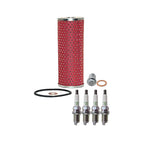 Wix Engine Oil Filter & NGK 4 V-Power Spark Plugs for W202 C220 C230 (1994–2000)